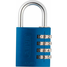 Anodized Aluminum Resettable 4-Dial Combination Lock 145/40 C - Blue