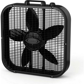 20" Box Fan with Save-Smart, 3-Speed, 110V, Black