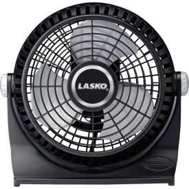 10" Breeze Machine Pivoting Table Fan, 2-Speed, 110V, Black