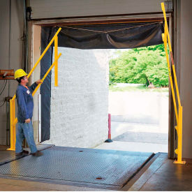 Dual Vertical Lift Safe, Fits 120", Clear Opening, Safety Yellow