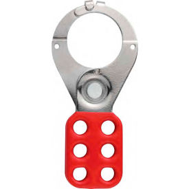 Steel Safety Lockout Hasp, 1.5" w/ tabs
