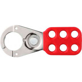 Steel Safety Lockout Hasp, 1" Jaw w/o tabs