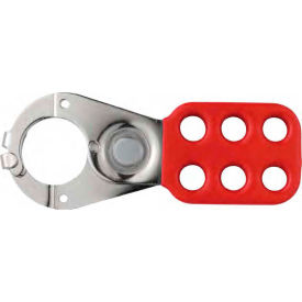 Steel Safety Lockout Hasp, 1" Jaw w/ tabs, 93101