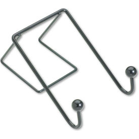 Double-Garment Wire Hook, 4"W x 6"H, Black