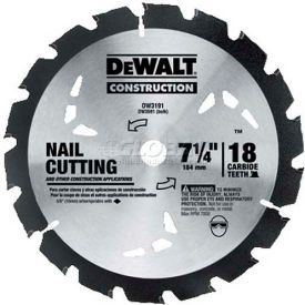 Series 20 Nail Cutting Circular Saw Blade, 7-1/4" Diameter, 18 TPI