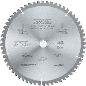 Heavy Gauge Ferrous Metal Cutting Blade, 1" Arbor, 12" Diameter, 60 TPI