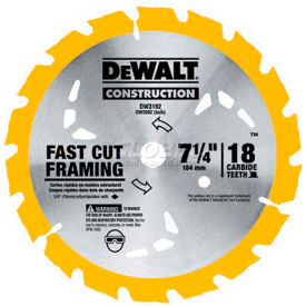 Carbide Thin Kerf Circular Saw Blade, 5/8" Arbor, 7-1/4" Diameter, 18 TPI