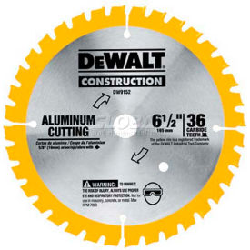 Aluminum Cutting Blade, 5/8" Arbor, 6-1/2" Diameter, 36 TPI