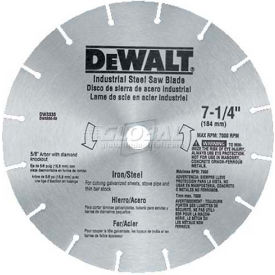 Iron/Steel Saw Blade, 5/8" Arbor, 7-1/4" Diameter, 16 Slots