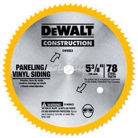 Steel Saw Blade (Vinyl/Paneling), 5/8" Arbor, 5-3/8" Diameter, 80 TPI