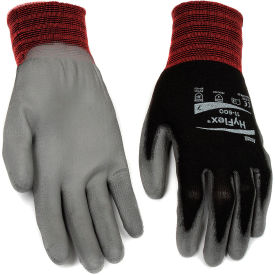 HyFlex Lite Polyurethane Coated Gloves, Size 8, Black/Gray, 1 Pair