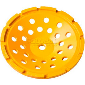 Extended Performance 1 Row Diamond Cup Grinding Wheel, 7" Diameter, 8,600 RPM