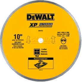 Extended Performance Ceramic Tile Blade, 10" Diameter, 6,000 RPM