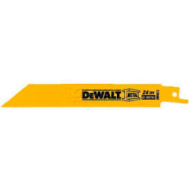 Straight Back Bi-Metal Reciprocating Blade, 6" Long, 24 TPI, 2/PK