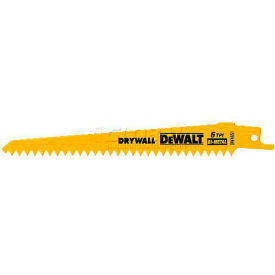 Plaster Cutting Bi-Metal Reciprocating Saw Blade, 6" Long, 6 TPI, 5/PK