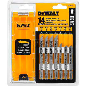 T-Shank Jig Saw Blade Set, 14 Pieces with Case
