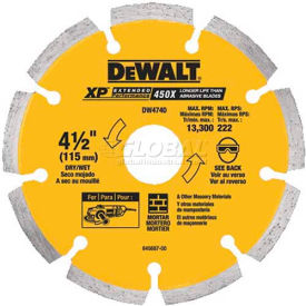 Extended Performance Tuck Pointing Blade, 4-1/2" Diameter, 13300 RPM