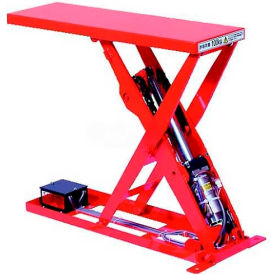 All-Electric Lift Table MLSB-100-2507 - 27.6"L x 9.8"W Table - 220 Lb. Cap. - SPM Motor