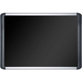 Soft-Touch Foam Bulletin Board, 48" X 72", Black