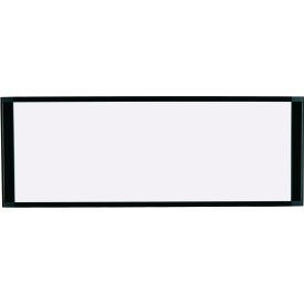Magnetic Steel Dry-Erase Cubicle Board, 18" X 36", Black Aluminum Frame