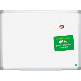 48"W x 36"H Magnetic Whiteboard, Steel Surface