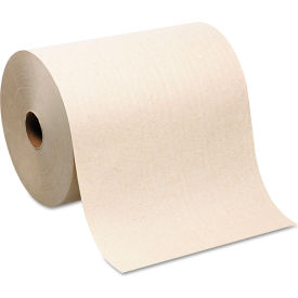Hardwound Roll Paper Towel, Nonperforated, 7-7/8" X 1000', Brown 6 Rolls/Case