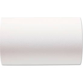 Hardwound Paper Towel Roll, Nonperforated, 9" X 400', White, 6 Rolls/Case