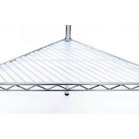 Polypropylene Triangle Shelf Liner, 24"W x 24"D, Translucent