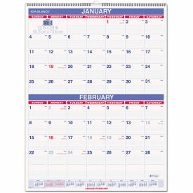 Two-Month Wall Calendar, 22 x 29, Jan to Dec, 2025