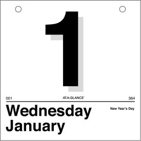 Today Is Daily Wall Calendar Refill, 6 x 6, Jan to Dec, 2025