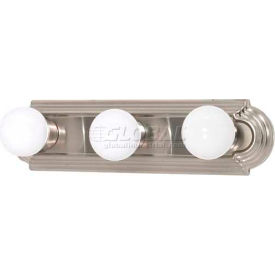 Nuvo 60/300, 3 Light-Vanity & Wall, Brushed Nickel, 18"W X 4.75"H