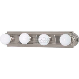 4 Light-Vanity & Wall, Brushed Nickel, 24"W X 4.75"H