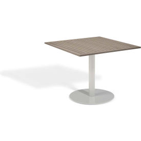 Oxford Garden Travira 36" Square Outdoor Bistro Table - Tekwood Vintage