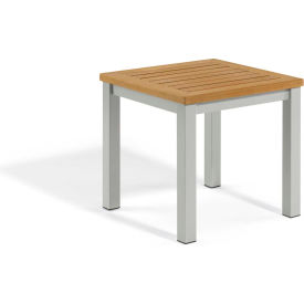 Travira Outdoor End Table - Tekwood Natural