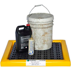 Poly-Spill Pad With Grate - 48" x 48" x 2"