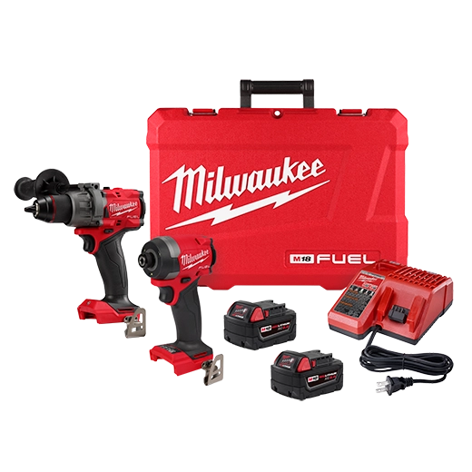 M18 FUEL 1/2" Hammer Driller/Driver &1/4" Hex Impact Driver 2 Tool Combo Kit