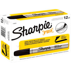 Pro Permanent Marker, Chisel Tip, Industrial Strength, Black