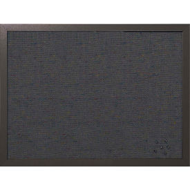 Black Fabric Bulletin Board, 18" X 24", Black MDF Frame
