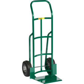 Shovel Nose Hand Truck, Continuous Handle, 10" Flat Free Wheels, 600 lb Capacity