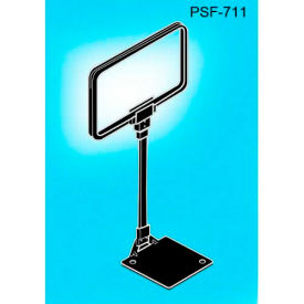 Premium Sign Frame W/Wedge Base & Adjustable Stem, 4"L x 11"W, Black
