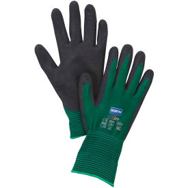 Flex Oil Grip Nitrile Coated Gloves, NF35/7S, Green, 1 Pair