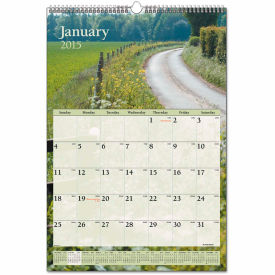 Scenic Monthly Wall Calendar, Landscape Photography, 15.5 x 22.75, Jan-Dec, 2025