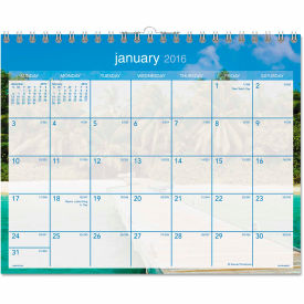 Tropical Escape Wall Calendar, 15 x 12, Jan to Dec, 2025