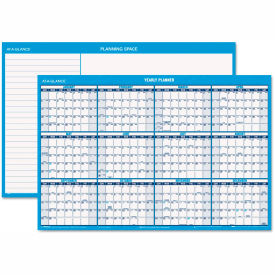 Horizontal Reversible/Erasable Wall Planner, 36 x 24, Jan to Dec, 2025