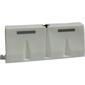 5'L Traffic Barrier, Polyethylene, Natural