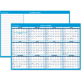 Horizontal Reversible/Erasable Wall Planner, 48 x 32, Jan to Dec, 2025