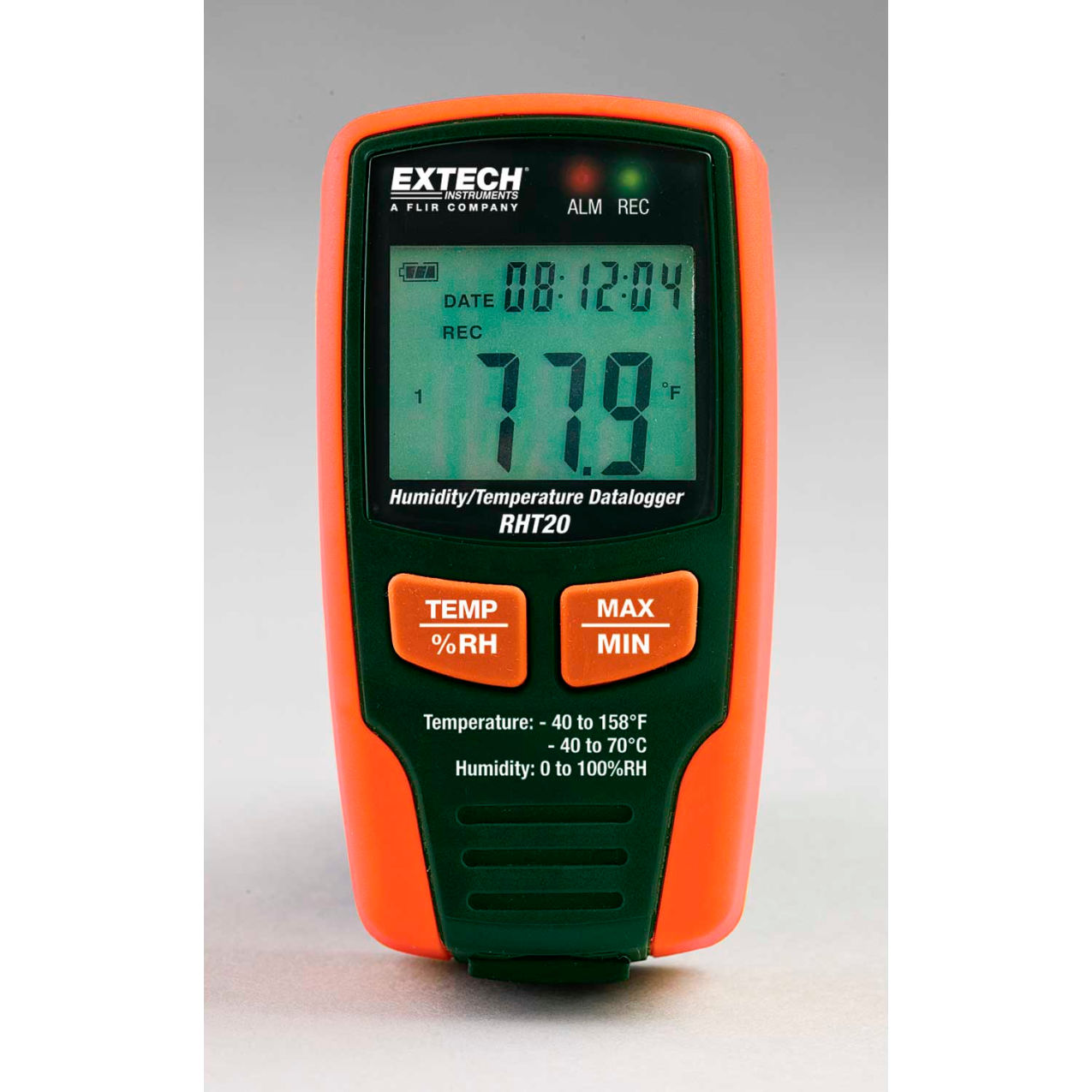 RHT20 Humidity & Temperature Datalogger, Green/Orange, USB