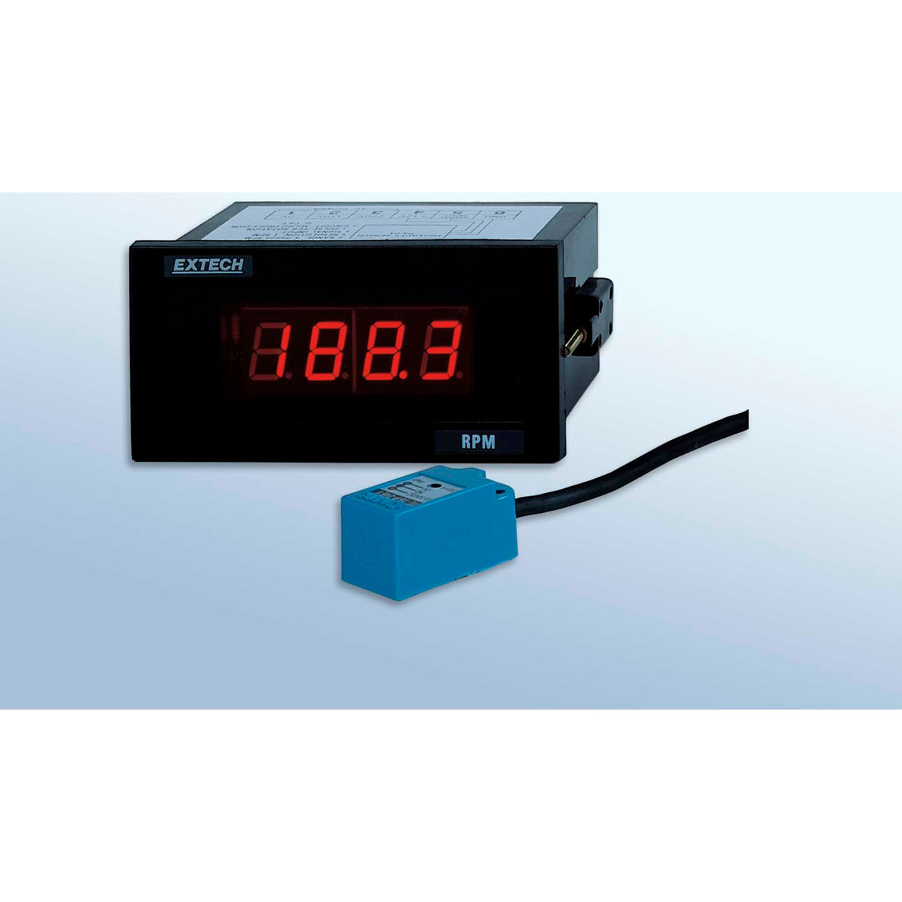 Panel Mount Tachometer, rpm, 5 to 99,990rpm