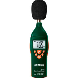 Low/High Range Sound Level Meter, Plastic, 9V battery, NIST Certified