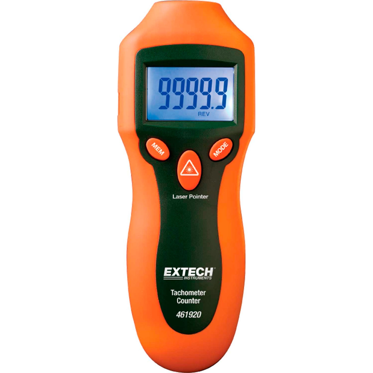 Mini Laser Photo Tachometer Counter, rpm, 2 to 99,999rpm NIST Certified